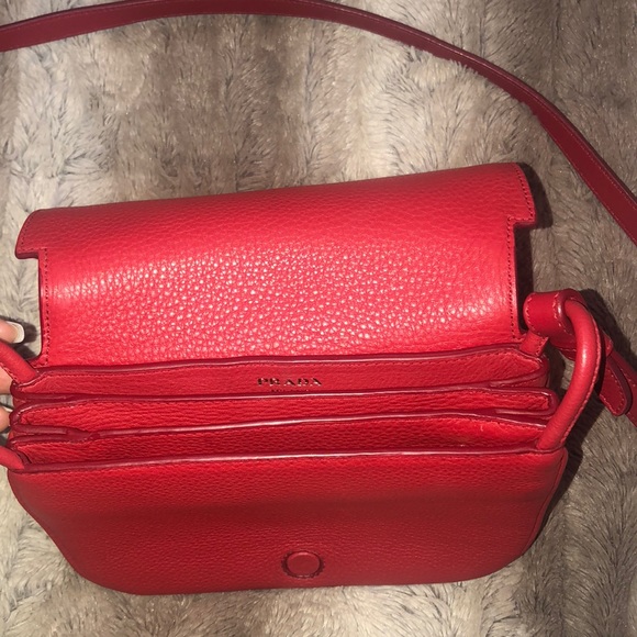 Authentic Red Prada Crossbody - Picture 2 of 8